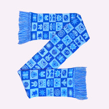 Load image into Gallery viewer, BLUE CHECKERED SCARF