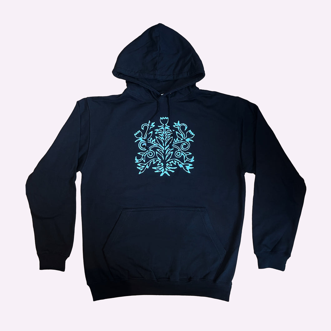 WOBBLY FLORAL HOODIE