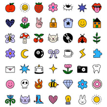 Load image into Gallery viewer, MINI DOODLE STICKER SHEET (A5)
