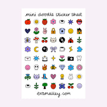 Load image into Gallery viewer, MINI DOODLE STICKER SHEET (A5)
