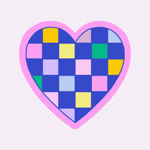 Load image into Gallery viewer, PATCHWORK HEART STICKER
