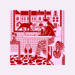 WORKING FROM HOME PRINT (SQUARE)